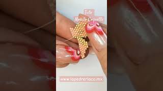 #tutorial #tuto #moño  #coquette #hechoamano #504 #aretes #beading #delica #miyuki #jewelry