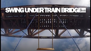 Failed Attempt At Building A Swing Under A Train Bridge! A couple of lads and I decided to attempt to build a long swing underneath the local train bridge. If you enjoyed, please leave a like