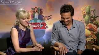 Anna Faris, Benjamin Bratt Cloudy With A Chance Of Meatballs 2 Interview Supreme