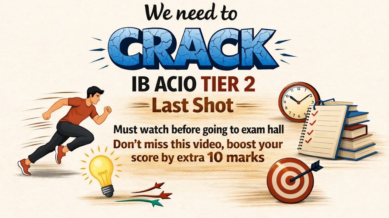IB ACIO Tier-2 FINAL CALL | Do’s & Don’ts Before Exam | 11 Jan 2026