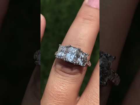 Home Try On Style eng993-em with a 2.0ct Radiant Center ring video