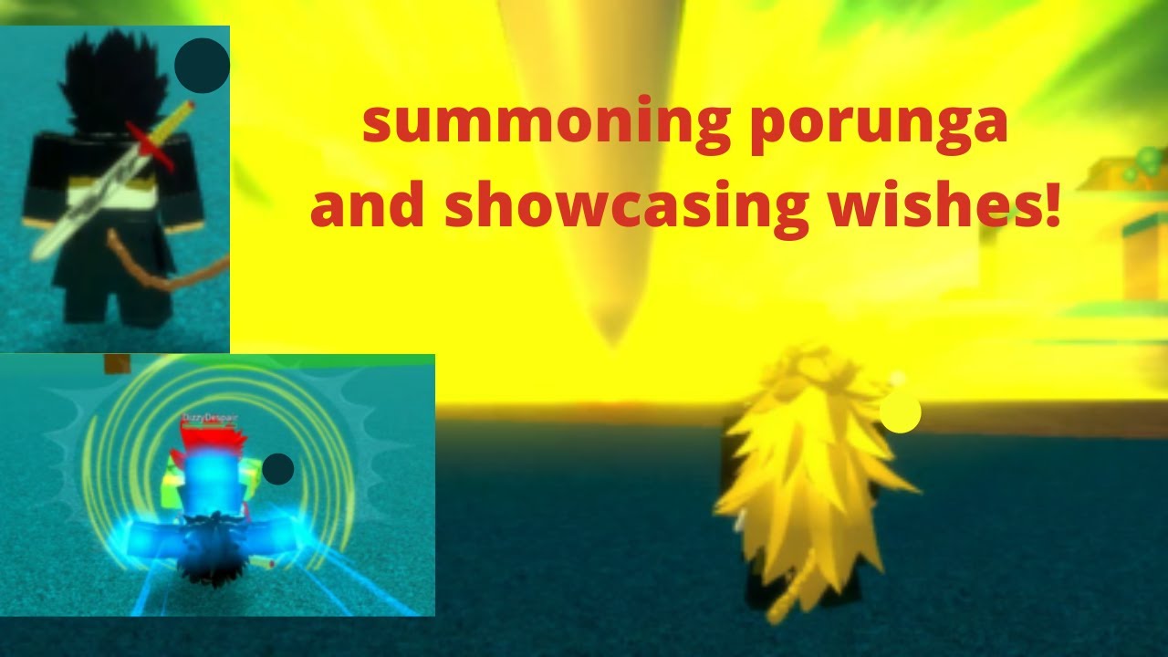 DBOG Summoning Porunga and Showcasing New Ancient sword and Blue Kaioken!