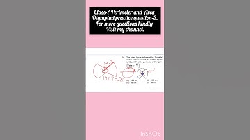 class-7|mtg Olympiad solutions|Perimeter and Area Q-3#shorts #ytshorts #trending #mathclass7