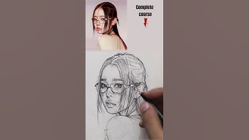 Gezichtstekening onder de knie krijgen #kunst #tekenen #schets #loomismethode #tekentutorial #hoe...