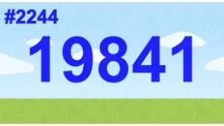 Count up 2201st to 2300th prime numbers! 1st channel.
