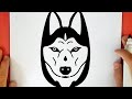 HOW TO DRAW A SIBERIAN HUSKY DOG