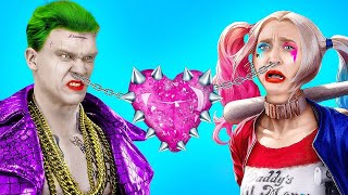 MI NIÑERA ES UN SUPERHÉROE || Superhéroes Harley Quinn y Joker en la vida real por 123 GO! Like