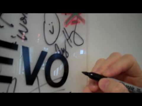 Day 3 - Signing the wall at Sirius Radio
