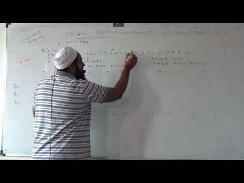 Operating System - Memory management - Page Replacement Algorithm (Optimal)