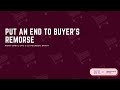 Put an end to buyers remorse  nurit shevi savvy