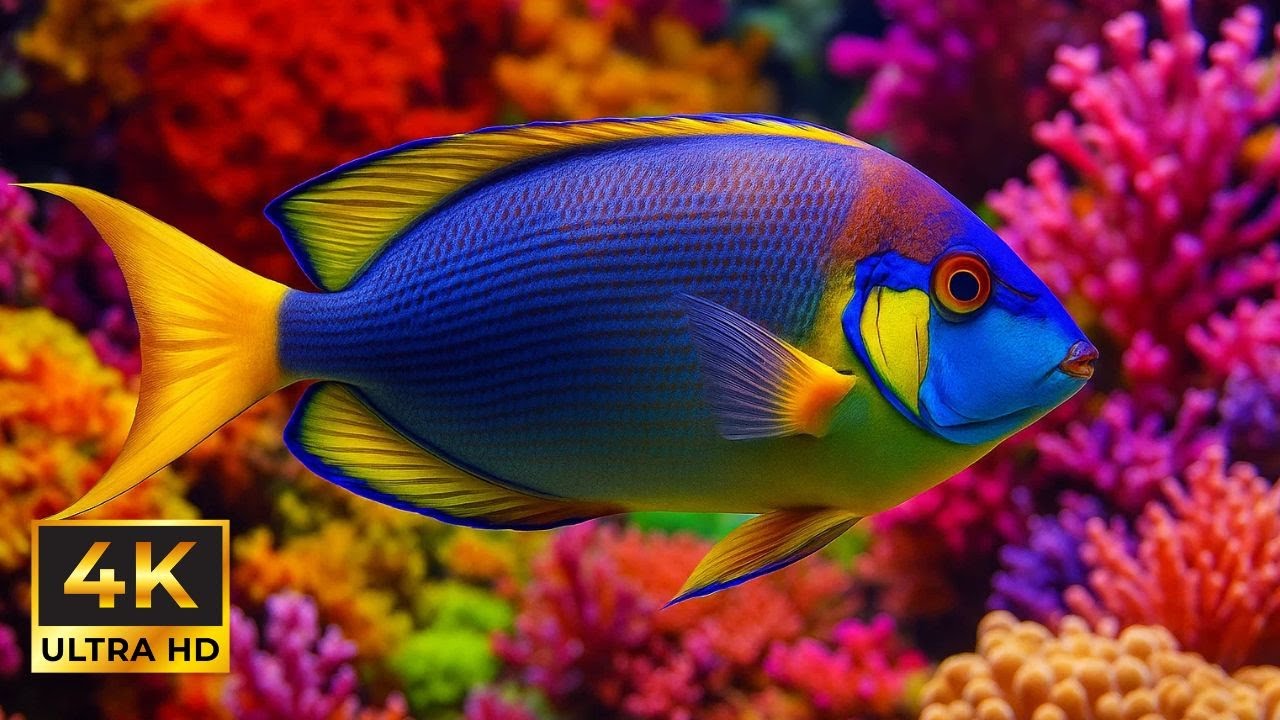 Coral Ocean Sound Sleep | 4K Sleep TV Live Background Wallpaper