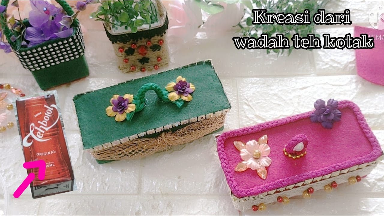 Kreasi dari Wadah Teh Kotak