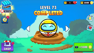 Bounce Ball 7 : Red Bounce Ball Adventure - Gameplay Walkthrough Part 7 Levels 71-80 (Android, iOS)