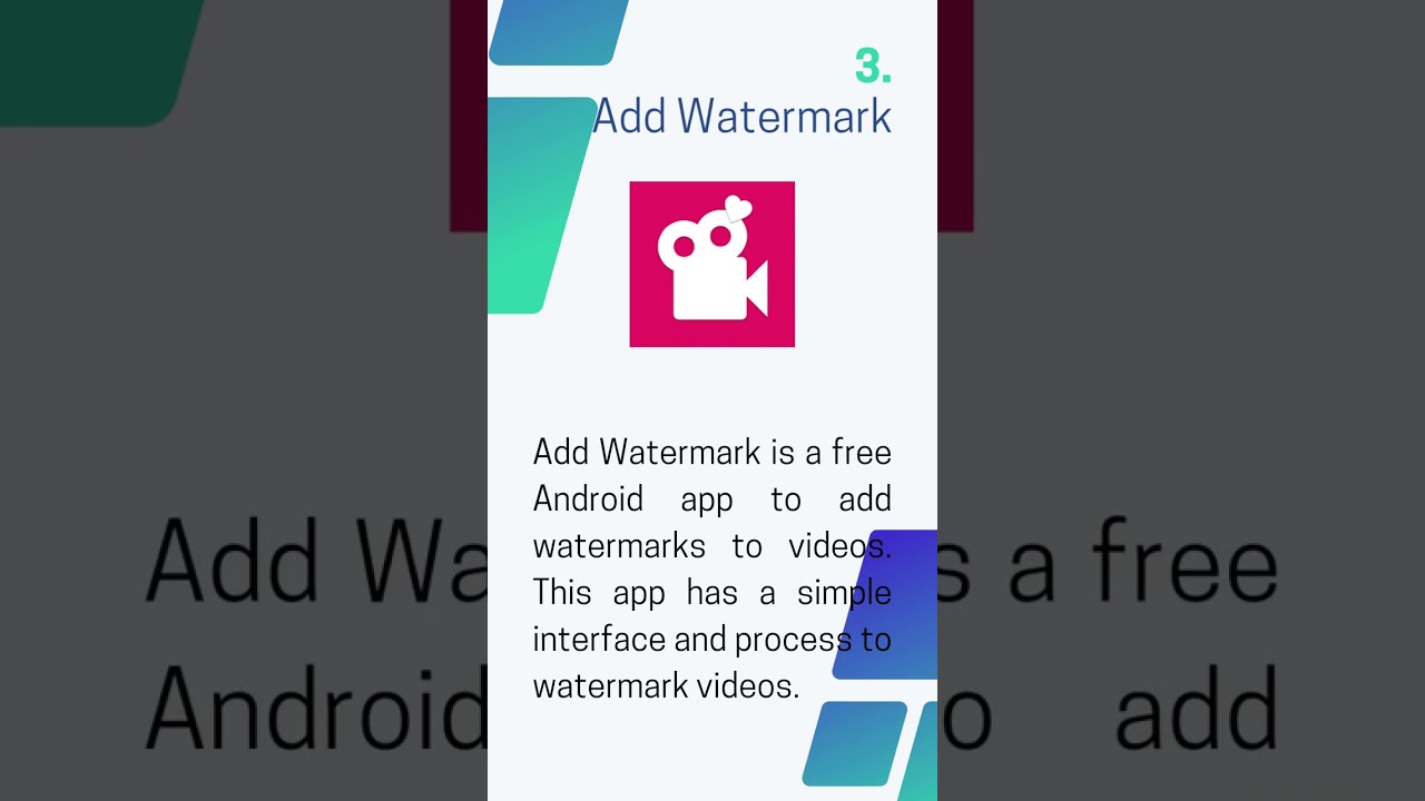 Watermark Videos For Free