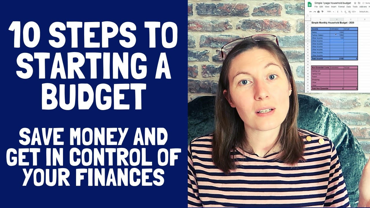 How To Create A Household Budget In 10 Easy Steps - Free Budget