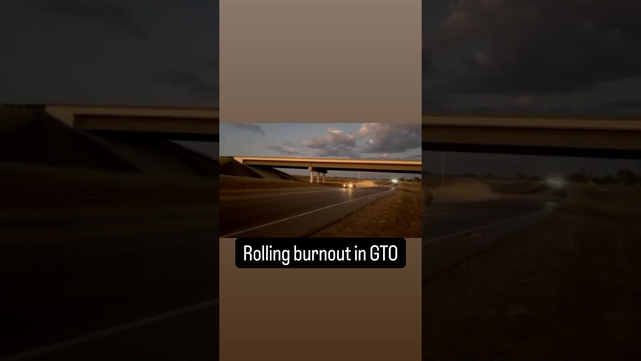 Rolling burnout in Pontiac GTO, new video coming this weekend