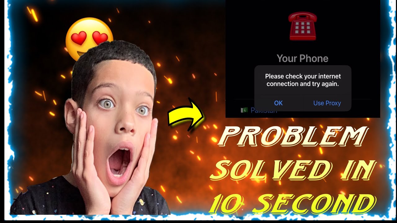 Please check your Internet connection and try again problem solve in 10 ...