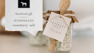 Rosemary Salt {Homemade Herb Salt} + a Mini Christmas Home Tour