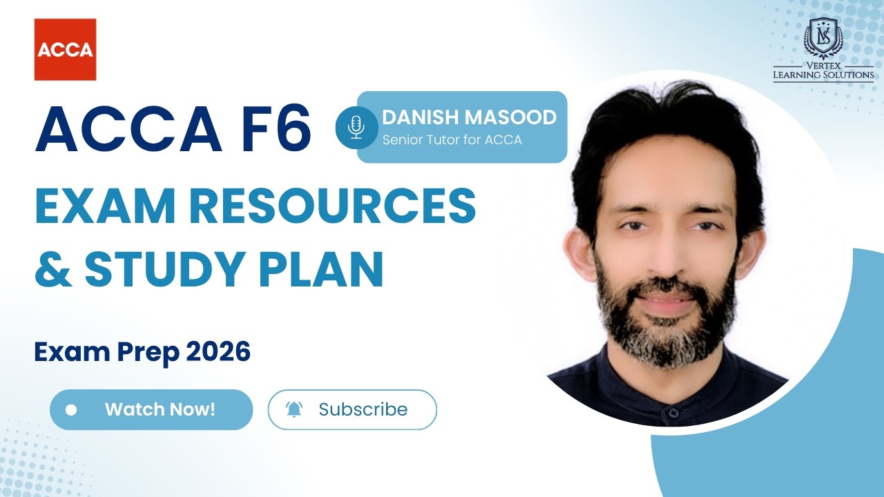 ❤️acca Vertex Resources for ACCA F6 (TX) Exam Prep 2026 | Complete Study