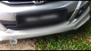 Remote car license plate cover