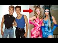 Twin brothers to twin sisters transformation drag queen makeup tutorial sugar and spice