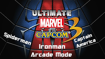 Ultimate Marvel Vs Capcom 3:Spiderman/Ironman/Captain America Arcade Mode