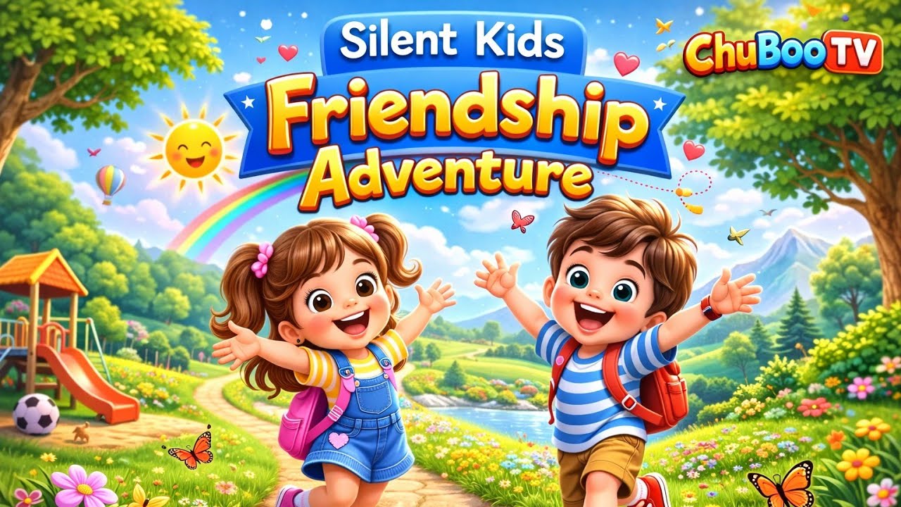 Silent Kids Friendship Adventure 🌈 | 3D Cartoon Story | Nursery Rhymes | Kids Adventure | ChuBooTV 