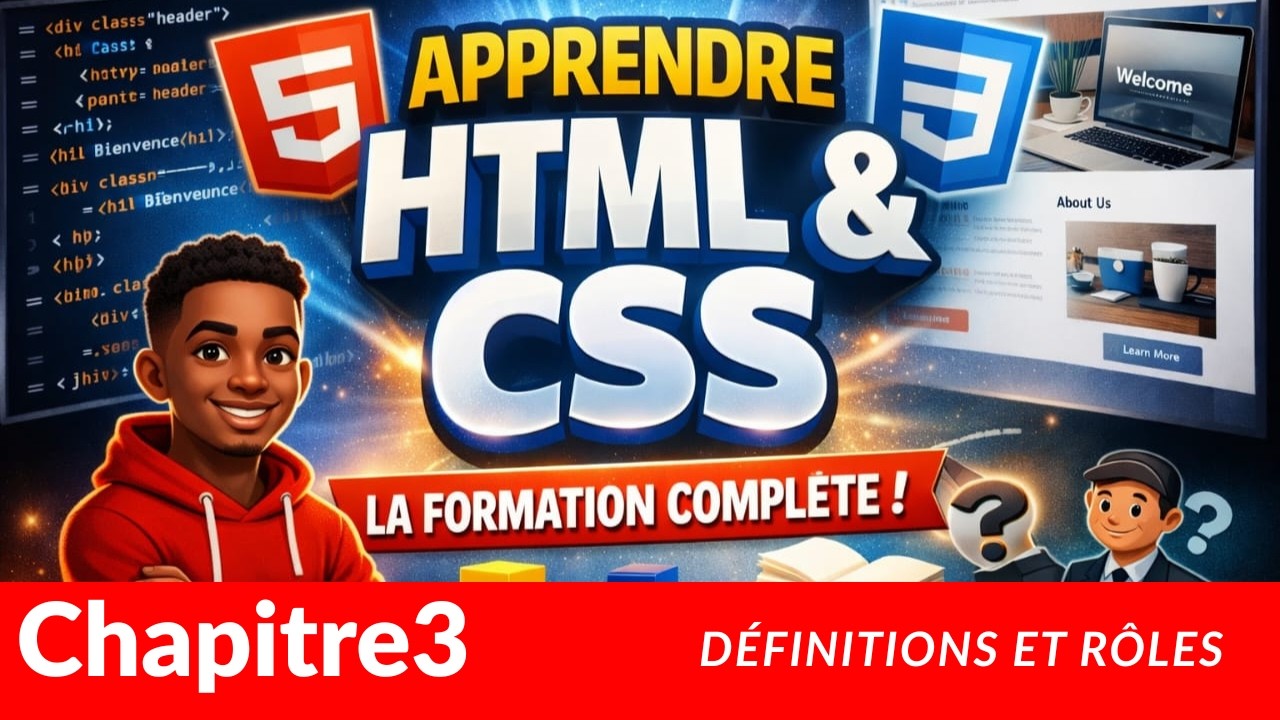 FORMATION COMPLÈTE HTML & CSS #3 : Définitions et rôles, ne faites plus ...