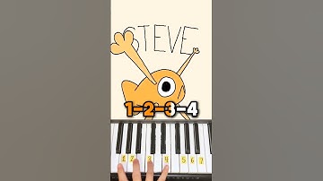Le Poisson Steve - Piano Tutorial #shorts