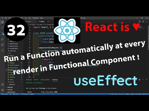 32 - How to run a Function automatically at every render in Functional Component in React