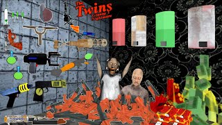 Using All Unlimited Weapons Room on The Twins Granny 3 Enhanced