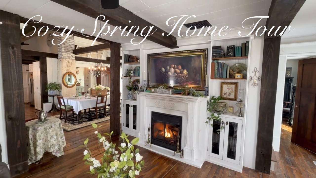 Cozy Spring Home Tour 2026 | JoyDeco Affordable Luxury Velvet Curtains ...
