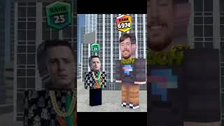 Mr.meast Minecraft but you can travel $10,000,0000 blocks! #minecraft #shorts #shortsfeed #viral