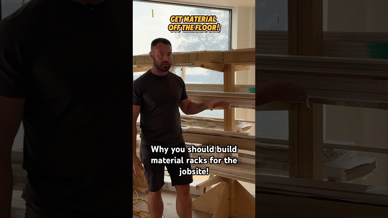 Here’s why you should build material racks for the jobsite. 