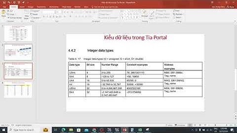 Buổi 2: Kiểu dữ liệu của PLC Siemens trong Tia Portal/Datatype of PLC Siemens in Tia Portal