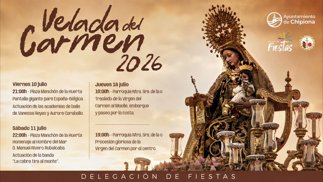 Chipiona en verano. La Velada del Carmen arranca esta noche