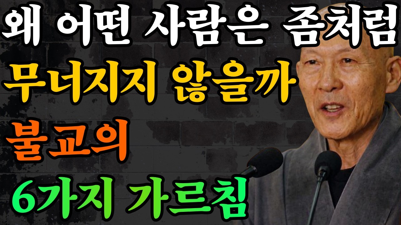 왜 어떤 사람은 좀처럼 무너지지 않을까? 불교의 여섯 가지 가르침