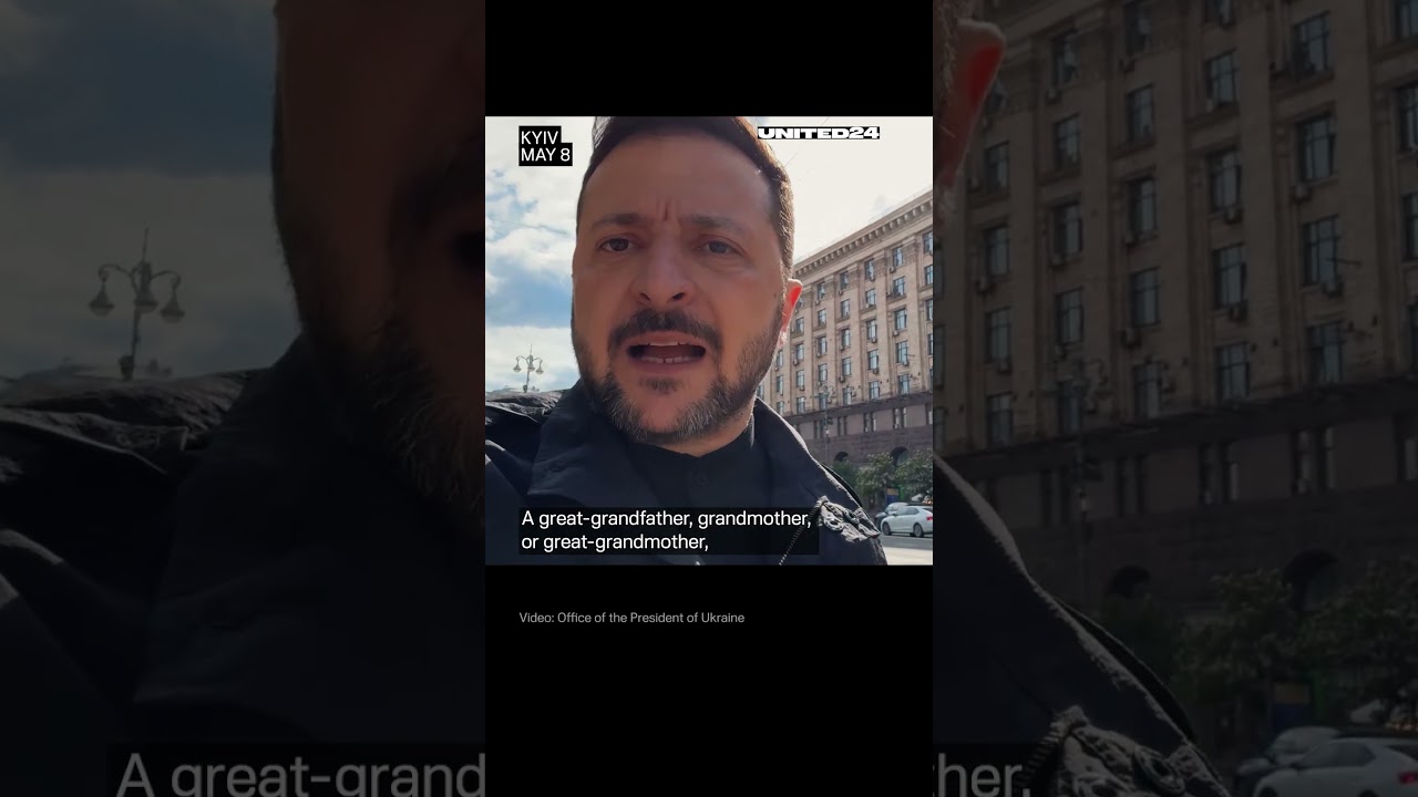 President Zelenskyy Addressed Ukrainians From the Streets of Kyiv Marking Remembrance Day