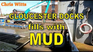 Gloucester Docks fills with Mud