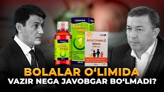 BOLALAR O’LIMIDA VAZIR NEGA JAVOBGAR BO’LMADI?