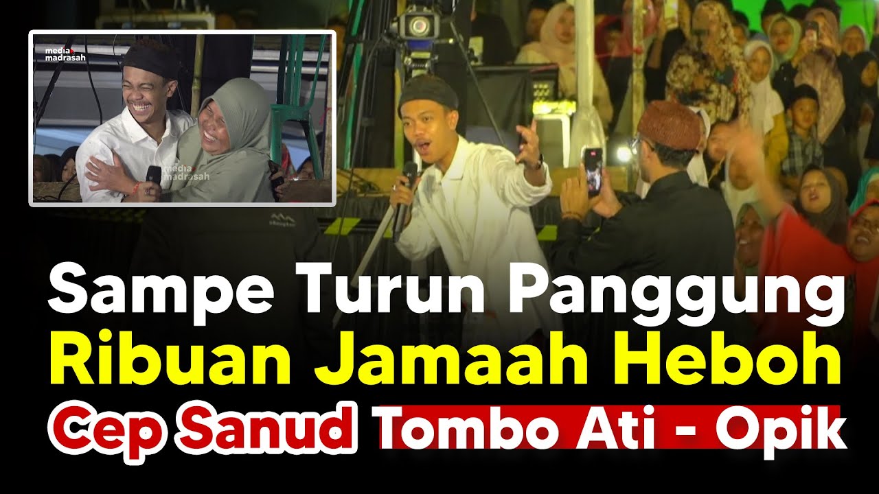 Momen Langka! Cep Sanud Turun Panggung Ajak Jamaah Nyanyi Tombo Ati Bareng
