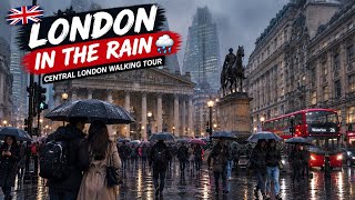 Central London Rainy Walk ☔ | St Paul’s Cathedral & Royal Exchange London Rainy Walking Tour 4K