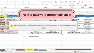 How to Password Protect an Excel Sheet