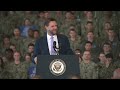 VP Vance delivers remarks to troops in Virginia Beach