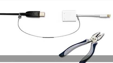 TetherTies Cable Tethers Silver 5 Pack | Patented Pre-Assembled Adapter Tethers | Secure Your Compu