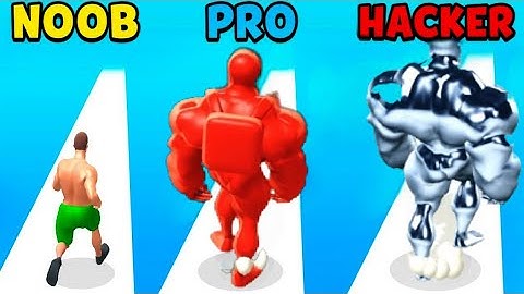 NOOB vs PRO vs HACKER।In Muscle Rush - Smash Running।with mrlebeta Gaming।iso android gameplay।#game