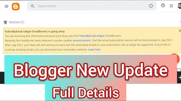 Blogger Feedburner email widget is going away।।New Update Blogger।। Full Details