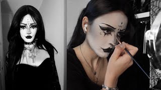 I TRIED TRAD GOTH MAKEUP ⁺‧₊˚ ཐི⋆♱⋆ཋྀ ˚₊‧⁺