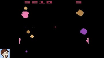Atari 2600 - Asteroid © 1981 Atari - Gameplay