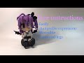 Using Lego to build a anime girl with easily changeable expression (free building instruction)